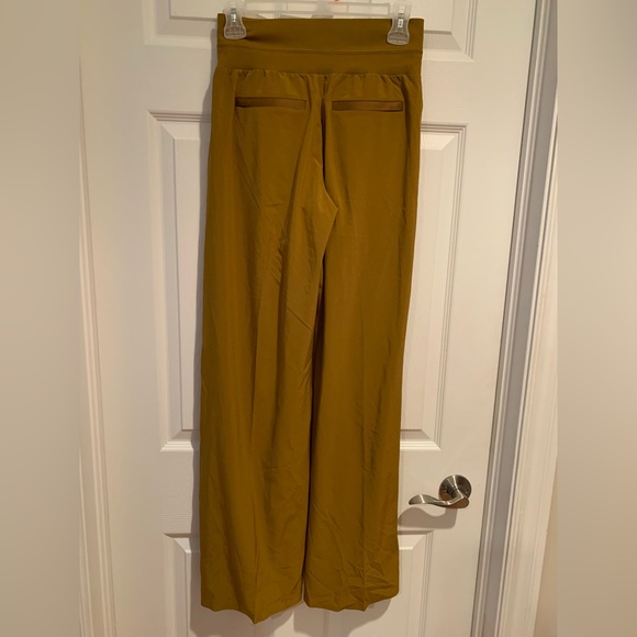 Athleta Mustard Coloured Nolita Wide Leg Pants - Picture 7 of 11